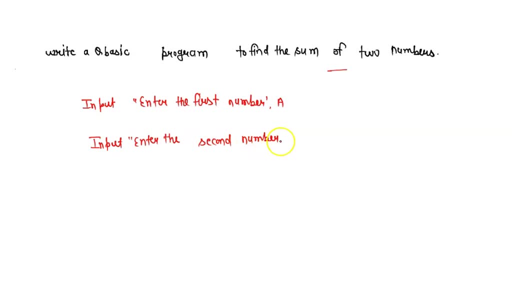 Write a program in QBASIC to find the difference between two numbers.