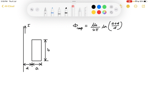 a-long-straight-wire-is-in-the-plane-of-a-rectangular-conducting-loop-as-shown-in-the-figure-below-the-straight-wire-carries-a-current-i-in-the-direction-shown-while-the-current-i-in-the-lon-03574