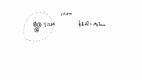 2-3opts-three-wires-each-carrying-a-current-of-20a-are-bunched-together-closely-and-they-flow-into-the-page-in-the-same-direction-find-the-magnetic-field-r-10-cm-a-draw-the-currents-in-and-o-98216
