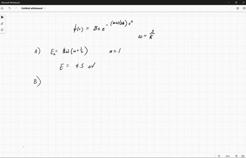 the-wavefunction-of-an-electron-x-bxe-mw-2hr-is-a-solution-to-the-simple-harmonic-oscillator-problem-where-w-a-what-is-the-energy-in-ev-of-this-state-36-b-at-what-position-in-nm-are-you-leas-39809