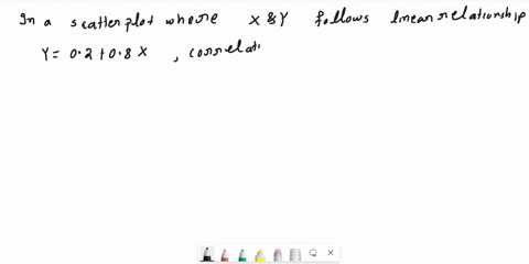 if-a-scatter-plot-of-variables-x-and-y-shows-trend-that-can-be-summarized-to-a-large-degree-by-a-straight-line-with-slope-08-and-y-intercept-02-ie_-y-02-08x-then-the-correlation-coefficient-30132
