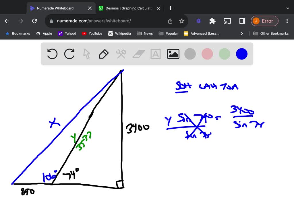 solved-a-steep-mountain-is-inclined-74-degree-to-the-horizontal-and