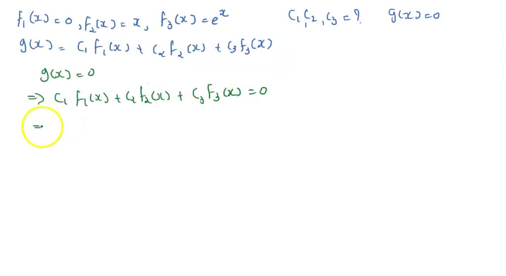 Solved Consider The Following Functions F1 X F2 X X F3 X E X