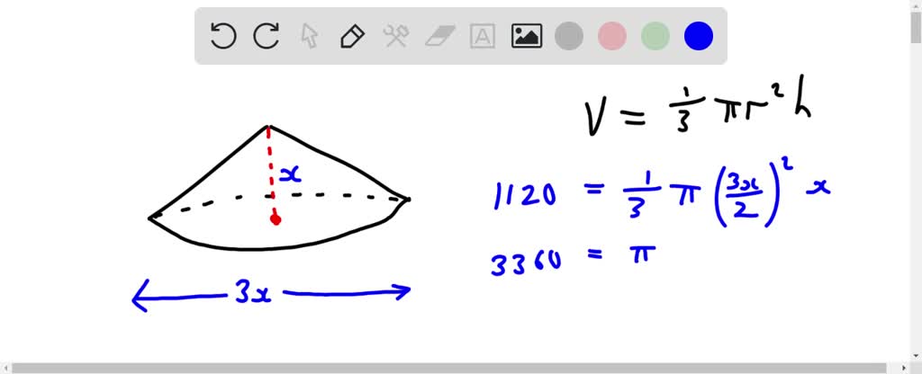 SOLVED: Grain is falling from a chute onto the ground, forming a ...