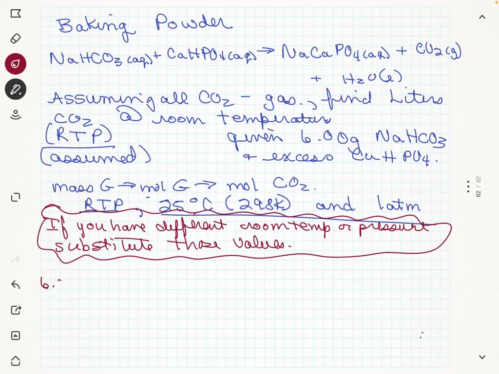 SOLVED Baking powder is made up of sodium hydrogen carbonate and