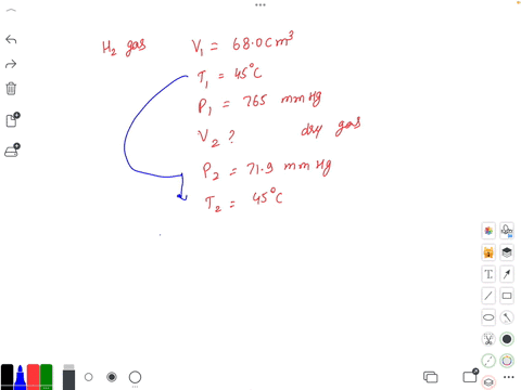if-680-mathrmcm3-of-hydrogen-gas-is-collected-over-water-at-45circ-mathrmc-and-765-mm-hg-what-is-the-volume-of-dry-gas-at-standard-conditions-the-vapor-pressure-of-water-is-719-mm-hg-at-45circ-mathrmc