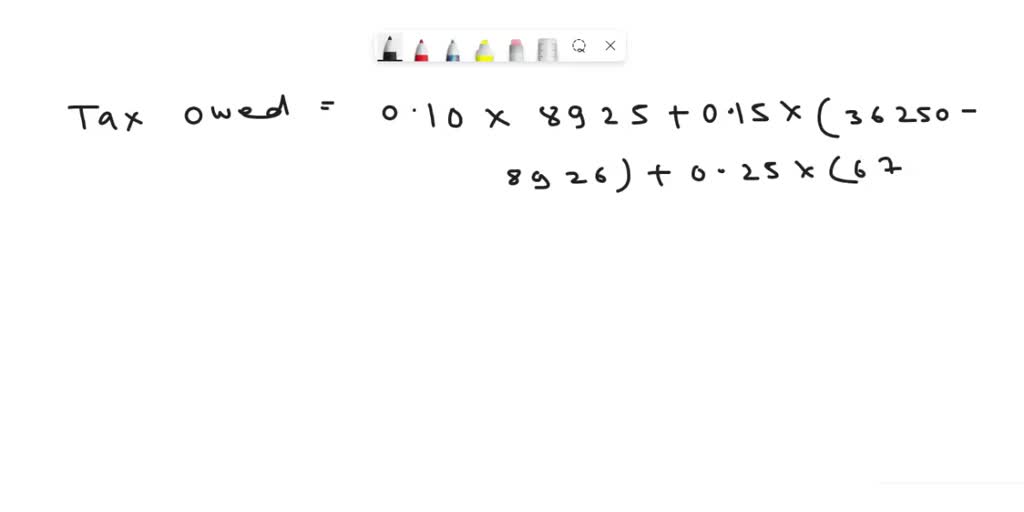 Compute the 2023 tax liability and the marginal and average tax rates for the following