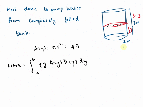 a-cylindrical-tank-has-a-height-of-3m-and-radius-of-2m-if-tank-is-full-of-water-how-much-work-is-required-to-pump-the-water-to-the-level-of-the-top-of-the-tank-and-out-of-the-tank-use-1000kg-44564