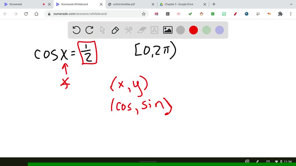 SOLVED: Use The Unit Circle Shown Here To Solve The Trigonometric ...