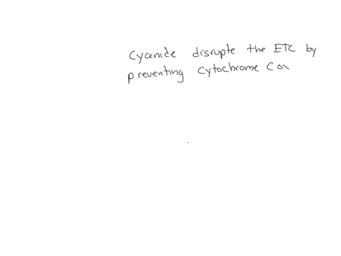 what-effect-would-cyanide-have-on-the-electron-transport-chain-and-the-production-of-atp-explain-your-answer-88008