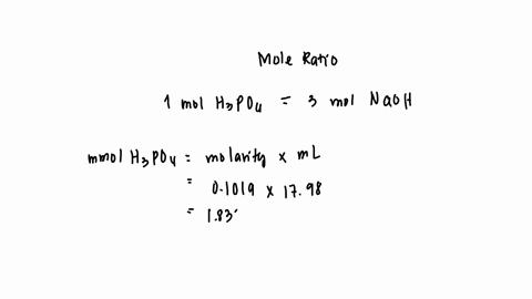 the-concentration-of-a-solution-of-naoh-of-unknown-concentration-was-determined-in-the-following-titration-2500-ml-aliquots-of-the-naoh-solution-measured-by-pipette-were-titrated-with-01019-m-h3po4-re