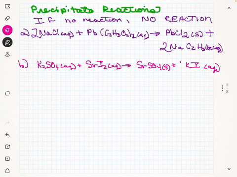 write-a-molecular-equation-for-the-precipitation-reaction-that-occurs-if-any-when-each-pair-of-aqueous-solutions-is-mixed-if-no-reaction-occurs-write-no-reaction-a-sodium-chloride-and-leadii-acetate-2