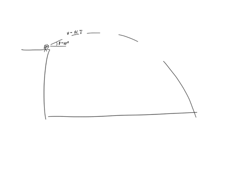 an-arrow-is-shot-from-the-edge-of-a-cliff-at-46-ms-at-20-degrees-above-the-horizontal-if-it-lands-at-a-distance-of-281-m-from-the-base-of-the-cliff-then-what-is-the-height-of-the-cliff-0-a-1-57087
