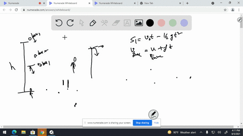 a-rubber-ball-is-shot-straight-up-from-the-ground-with-speed-v_0-simultaneously-a-second-rubber-ball-at-height-h-directly-above-the-first-ball-is-dropped-from-rest-a-at-what-height-above-the-ground-do