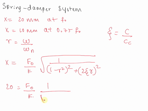 5-a-spring-mass-damper-system-is-subjected-to-a-harmonic-forcethe-amplitude-is-found-tc-be-20-mm-at-resonance-and-10-mm-at-a-frequency-075-times-the-resonant-frequencyfind-the-damping-ratio-22118