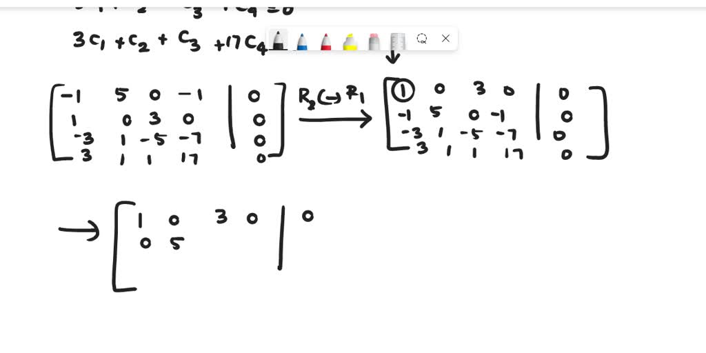 SOLVED: Test the set of matrices for linear independence in M22' If it ...
