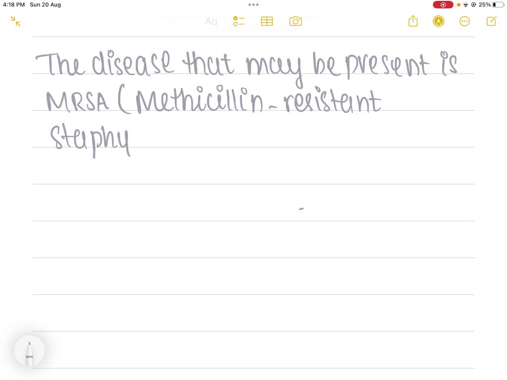 SOLVED A patient comes in for a minor cosmetic surgery for a facial