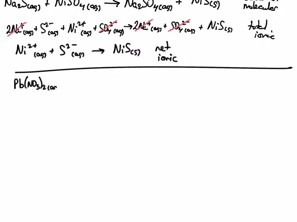 SOLVED When each of the following pairs of aqueous solutions is mixed