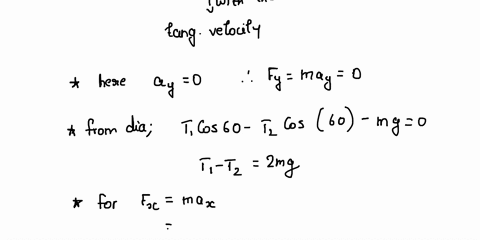 problem-xi-two-strings-a-mass-m-05-kg-is-attached-to-pole-by-two-strings-as-shown_-the-two-strings-and-their-points-of-attachment-to-the-pole-form-an-equilateral-triangle-of-side-l-15-m-the-00316