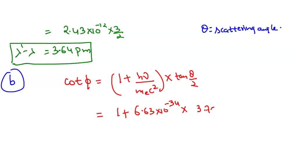 SOLVED: 34. (a) Find The Change In Wavelength Of 80-pm X-rays That Are ...