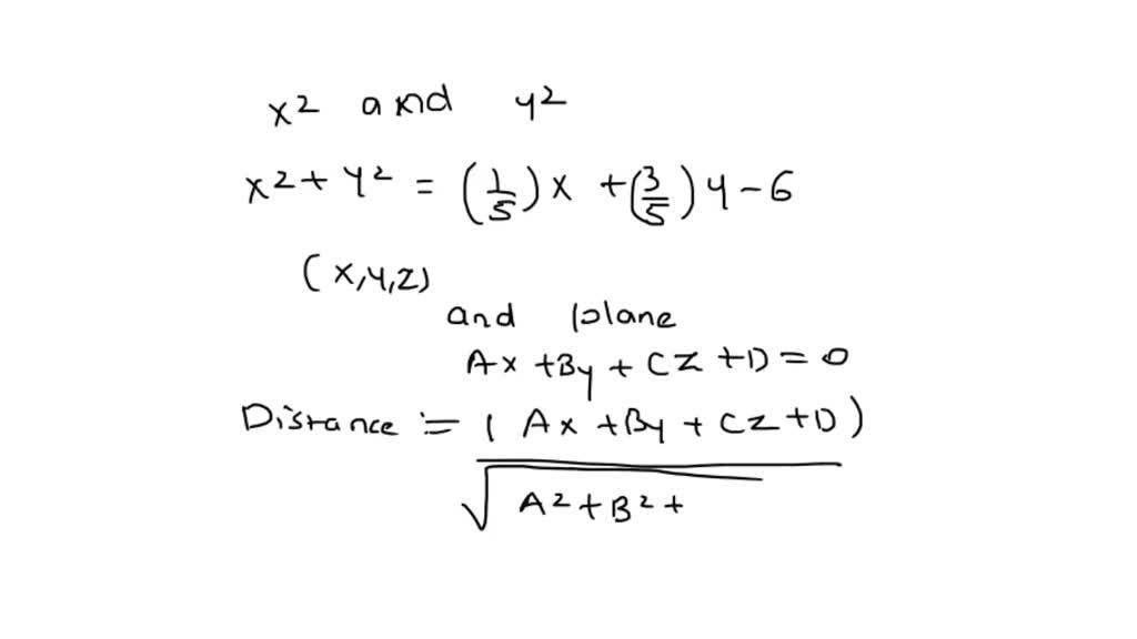 SOLVED: Among all the points on the graph of z = 9-x2 y2 that lie above ...