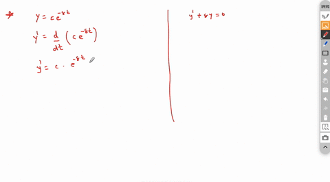 verify-that-the-given-function-y-is-a-solution-of-the-differential-equation-that-follows-it-assume-that-c-is-an-arbitrary-constant-yt-ce-8t-y-t-8yt-0-start-by-substituting-yt-ce-8t-into-the-42963