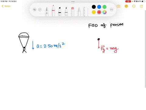 while-parachuting-a-660-kg-person-experiences-a-downward-acceleration-of-250-ms2-what-is-the-downward-force-on-the-parachute-from-the-person-36381