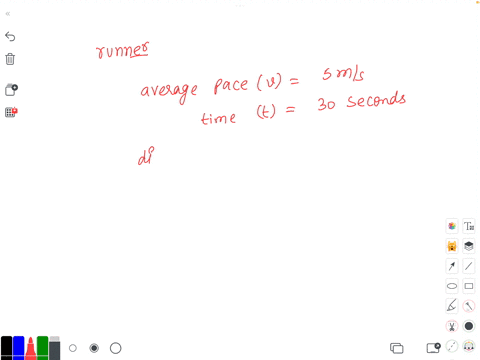 a-runner-who-runs-at-an-average-pace-of-5-ms-runs-a-race-for-30-seconds-how-much-distance-did-the-runner-run-include-units