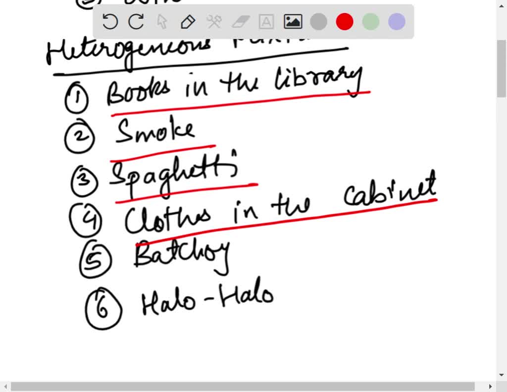 SOLVED: 8. Classify the following mixtures in their proper column -iron