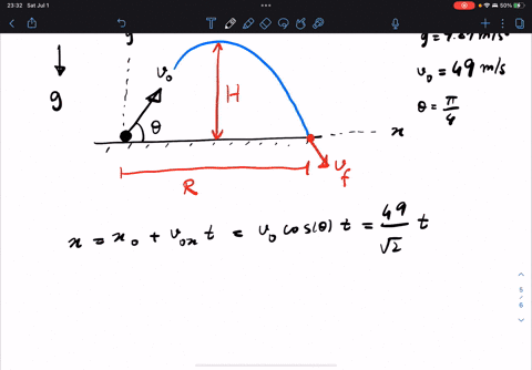 a-projectile-is-fired-with-initial-speed-v_0-mathrmm-mathrms-from-a-height-of-h-meters-at-an-angle-3-84065