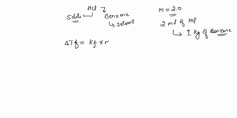 given-a-situtaion-with-20-m-solution-of-hcl-in-bezene-has-a-freezing-point-of-04-degrees-celius-compute-for-its-boiling-point-depression-and-freezing-point-elevation-take-note-that-pure-benz-37624