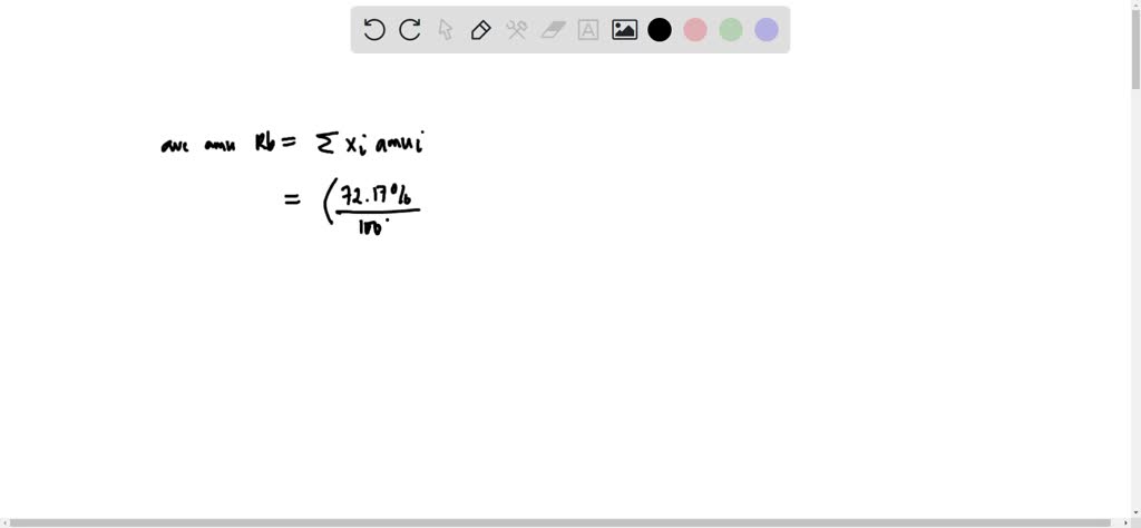 SOLVED: ' Rubidium (Rb) has two isotopes. Using the data in the table ...