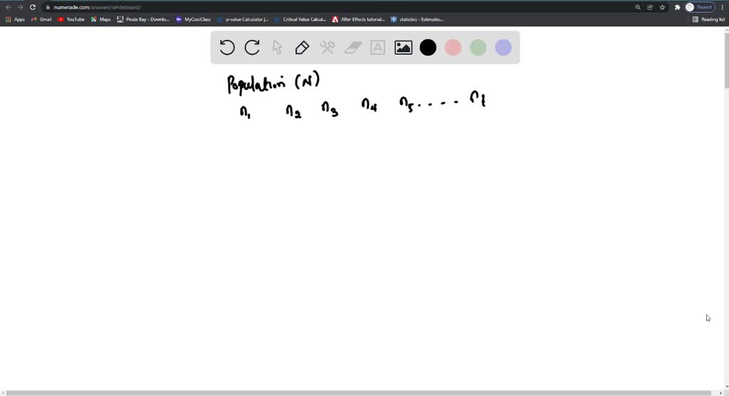SOLVED given population 10,20,30,40,50 find the sampling distribution