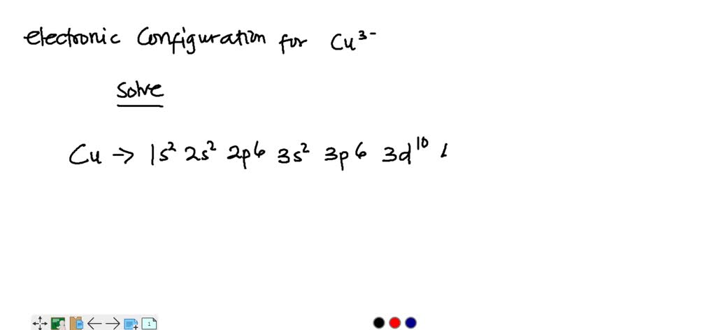 electron configuration of cu 3
