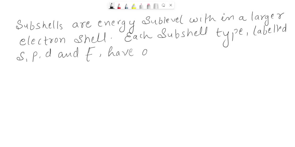 SOLVED How many subshells are there in the shell with n = 6?