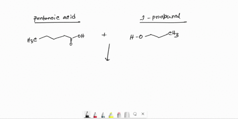 imanseestenficalion-stnccion-arboxylic-acid-reacts-wilh-an-excess-ol-akcohol-in-acidic-conditions-lo-lorm-8-sste-oshouhnstnoct-berdline-esternproduct-inthe-reaction-befxeen-pentanoic-acid-an-85606