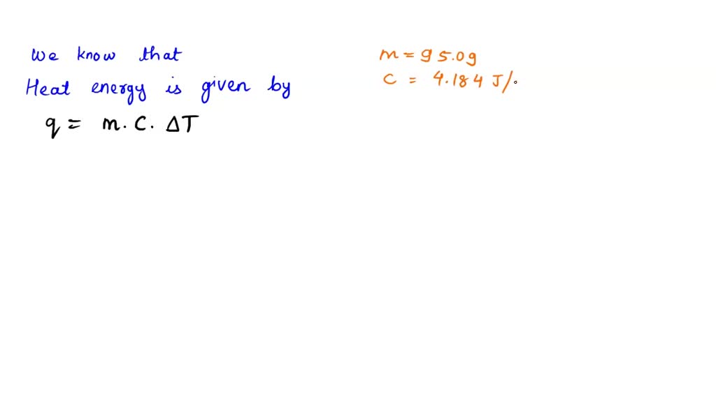 What is the heat, q, in joules transferred by a chemical reaction to
