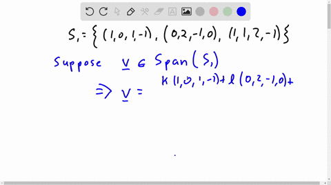 Span2 Calculation Example Is span s1 a subset of span s2 is span s2 in r4 find a...
