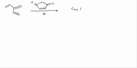 the-triene-below-reacts-with-excess-maleic-anhydride-structure-shown-above-the-arrow-to-form-a-product-with-molecular-formula-c14h12o6-draw-the-structure-of-this-product-ignoring-stereochemi-42494