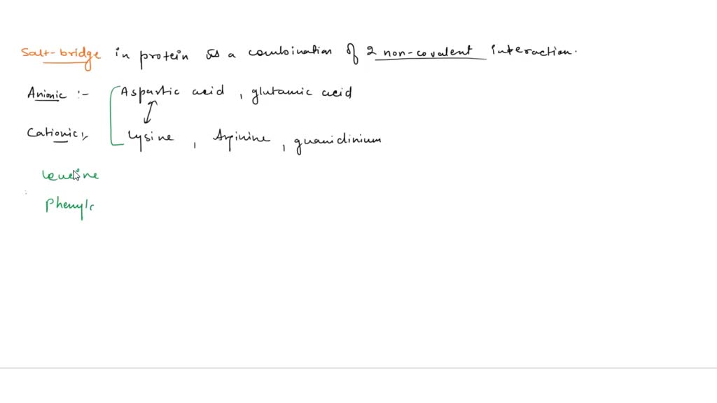 SOLVED: Which of the following pair of amino acids can form a salt ...