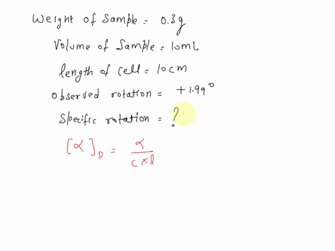 muestion-16-calculate-the-specific-rotation-using-the-following-information-03-g-of-sucrose-is-dissolved-in-100-sample-cell-ml-of-water-10-cm-observed-rotation-1990-the-specific-rotation-of-92373