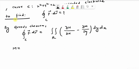 use-greens-theorem-to-evaluate-dr_-check-the-orientation-of-the-curve-before-applying-the-theorem-fx-y-e3x-x2y-e3y-_-xy2-c-is-the-circle-x2-y2-25-oriented-clockwise-33042
