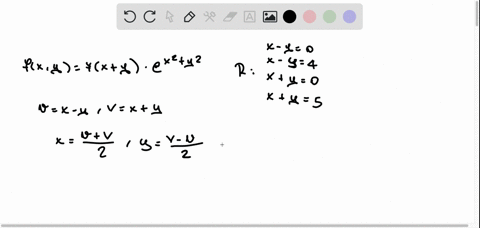 use-the-given-transformation-to-evaluate-the-integral-7x-y-ex2-y2-da-r-where-r-is-the-rectangle-enclosed-by-the-lines-x-y-0-x-y-4-x-y-0-and-x-y-5-u-x-y-v-x-y-25115