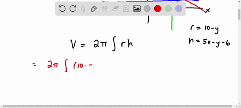 find-the-volume-v-of-the-solid-obtained-by-rotating-the-region-bounded-by-the-given-curves-about-the-specified-line-y-5ex-y-5-x-6-about-y-10-04884