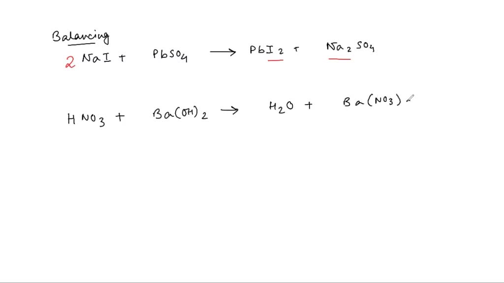 SOLVED What are the coefficients for the following reaction when it is