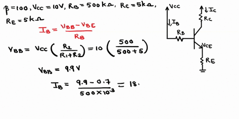 problem-1_-consider-circuit-below-utilizing-bjt-with-b-100-and-infinite-early-voltage-va-vcc-10-v-rb-500-ks-rc-5k0-and-re-5k0-ie-vcc-rc-v-ic-re-vce-re-find-ip-ic-and-vce-11907