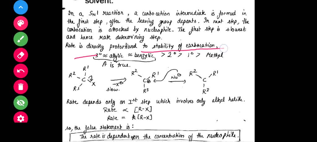 Which Of The Following Statements About Stability Is Not True SOLVED: 12 Which of the following statements is not true about the SN1