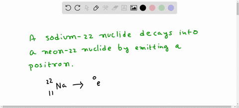 suppose-a-sodium-22-nuclide-decays-into-a-neon-22-nuclide-by-emitting-a-positron_-complete-the-nuclear-chemical-equation-below-so-that-it-describes-this-nuclear-reaction-22-na-l-x-37696