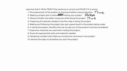 learning-task-2-write-true-if-the-sentence-is-correct-and-false-if-it-is-wrong1-the-assessment-of-the-product-is-important-before-mass-production2-making-project-plan-is-done-after-finishing-23992
