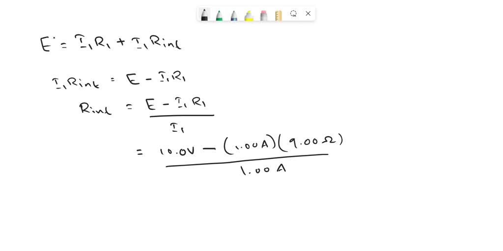 SOLVED A battery provides a voltage of 10.0 V and has unknown internal